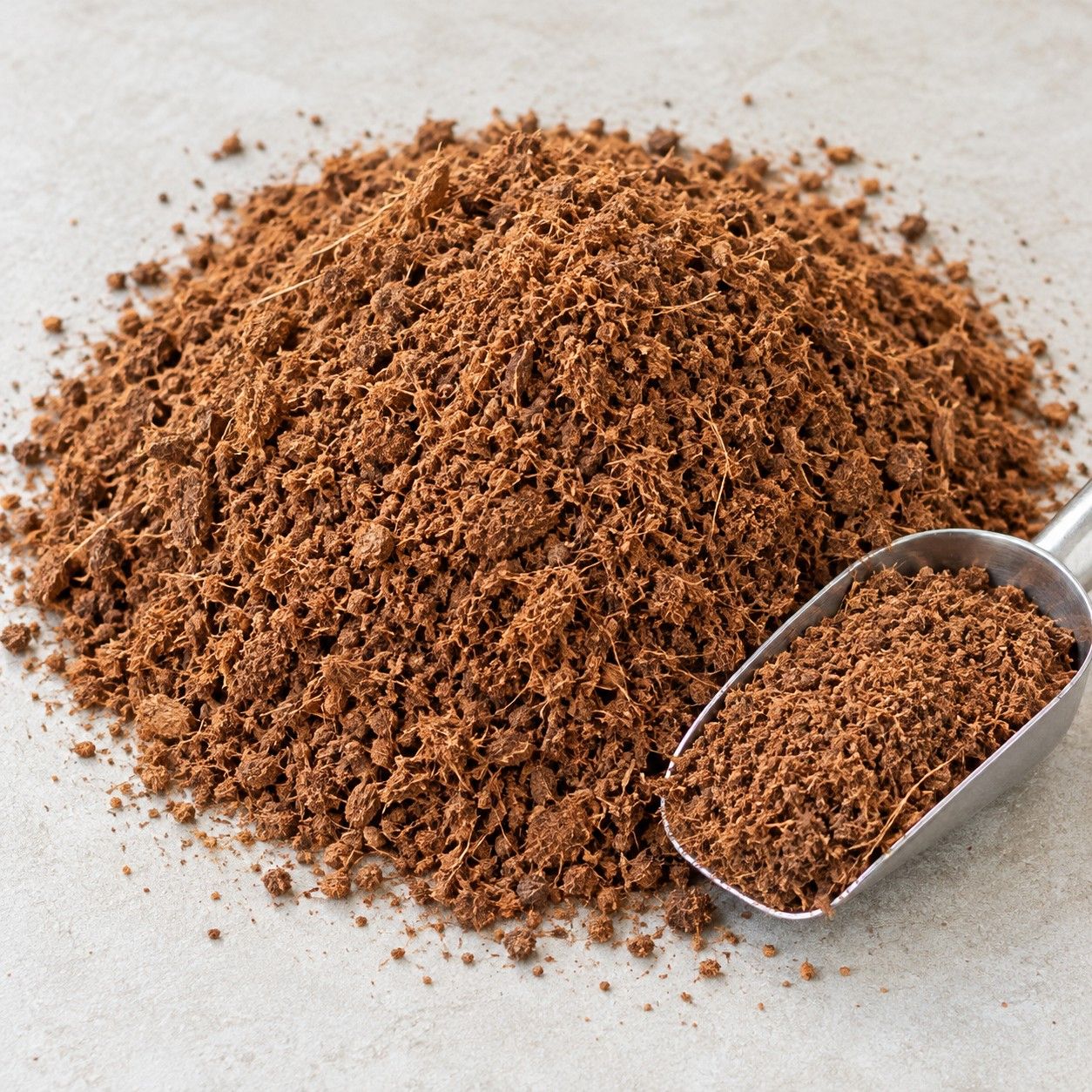 Detail absorben granular SORBRIX dengan sendok takar baja.
